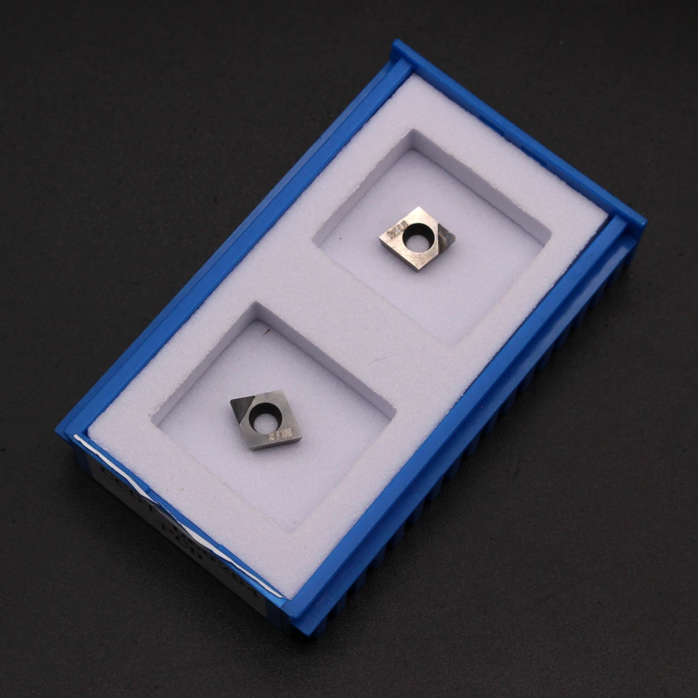 Utensile per tornitura tornio CNC con inserto diamantato 1PC CCGT060202 CCGT060204 CCGT060208 PCD per alluminio