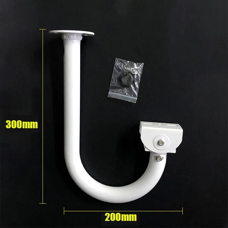 J-Type Aluminum Alloy CCTV Camera Ceiling Mount Bracket Universal Pendant Fixing Mounting Bracket Security Surveillance Support