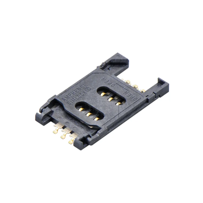 موصل Amphenol C70710M0065122A, موصل بطاقة ذاكرة SIM 6P