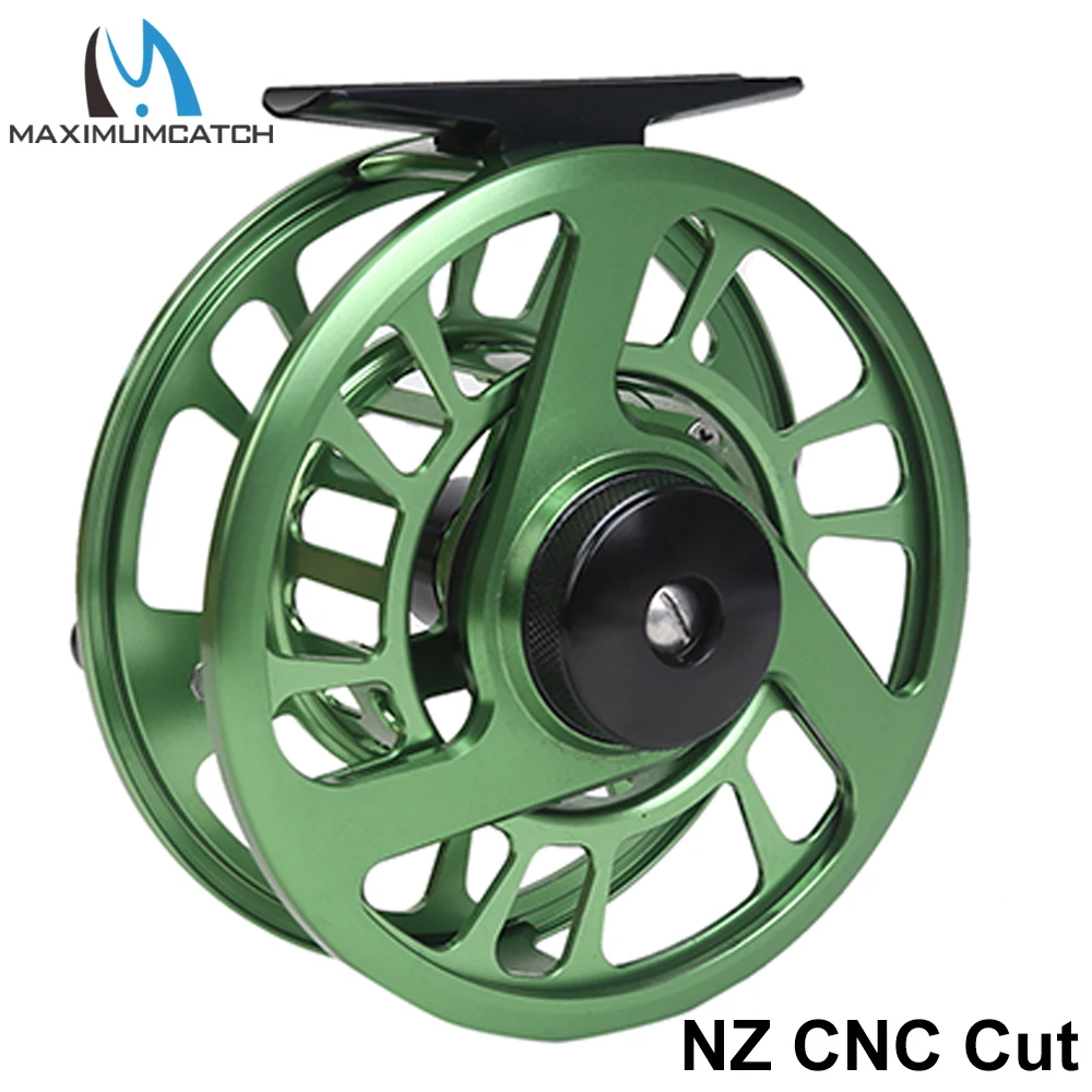 Maximumcatch NZ 3-8wt Fly Fishing Reel CNC Machine Cut 6061 T6 Aluminum Large Arbor Aluminum Fly Reel