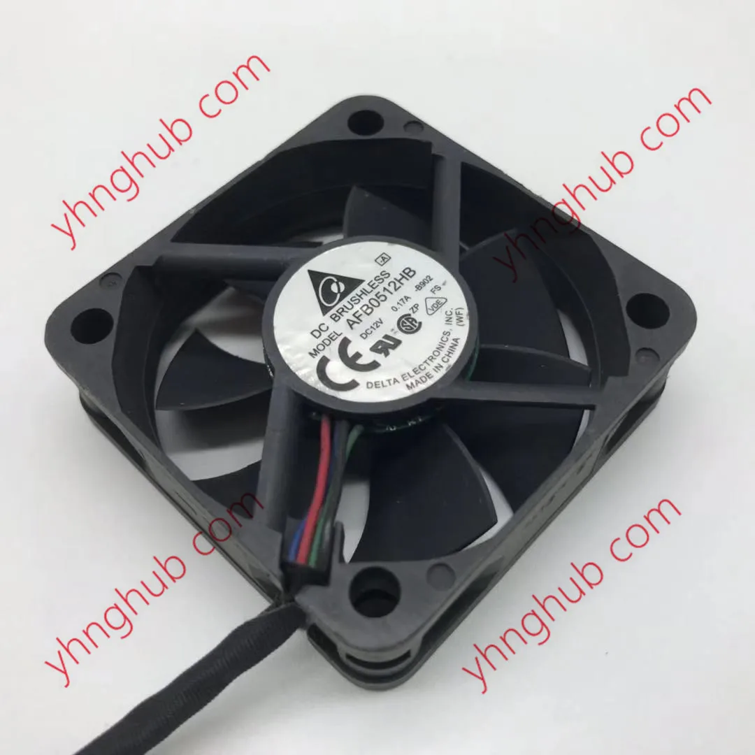 Delta Electronics AFB0512HB B902 DC 12V 0.17A 50x50x15mm Server Cooling Fan