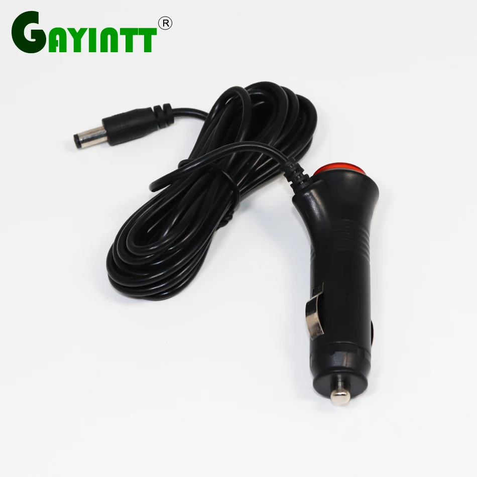 GAYINTT  3 Meters 5MM Power Cable Adapter Plug For Car Monitor to Car Cigarette lighter Power Wire Adapter Plug