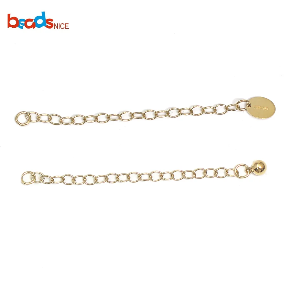 

Beadsnice ID39983smt1 Gold Filled Extender Chains for Necklace Making Extension Chain Jewelry Findings Wholesale Supply