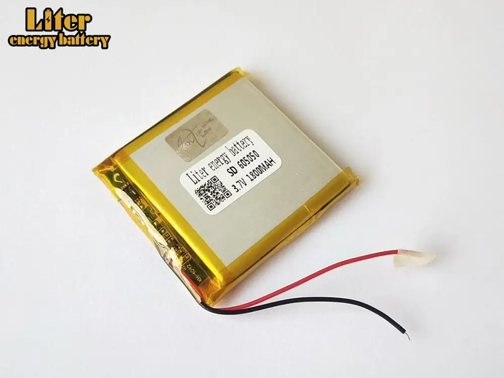 最高のバッテリーブランドサイズ 605050 3.7v 1800 1000mah のリチウムポリマー電池用 Mp4 Mp5 Gps デジタル製品