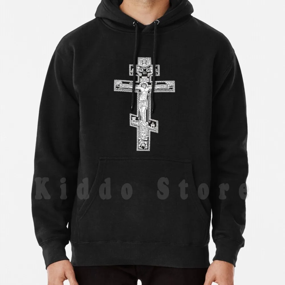 Orthodox Cross Hoodies Long Sleeve Orthodox Cross Christian Jesus Religion Religious Symbol Church God Christianity