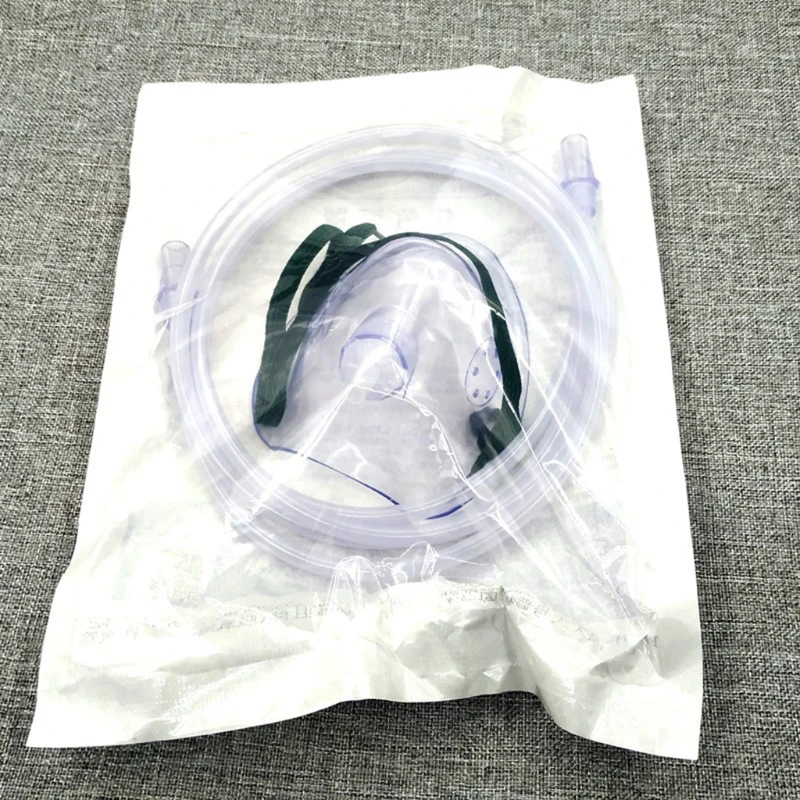 Disposable Non-rebreathing Oxygen Mask High Concentration Oxygen Mask with Adjustable Elastic Strap Universal Connector