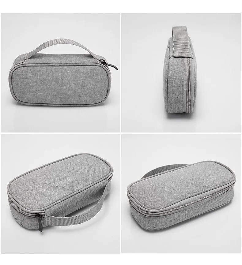 لينة السفر القرص الصلب حقيبة الجهاز الإلكتروني غس شاحن الهاتف المحمول التكيف كابل يو اس بي شاحن المنظم قوة البنك فم راديو