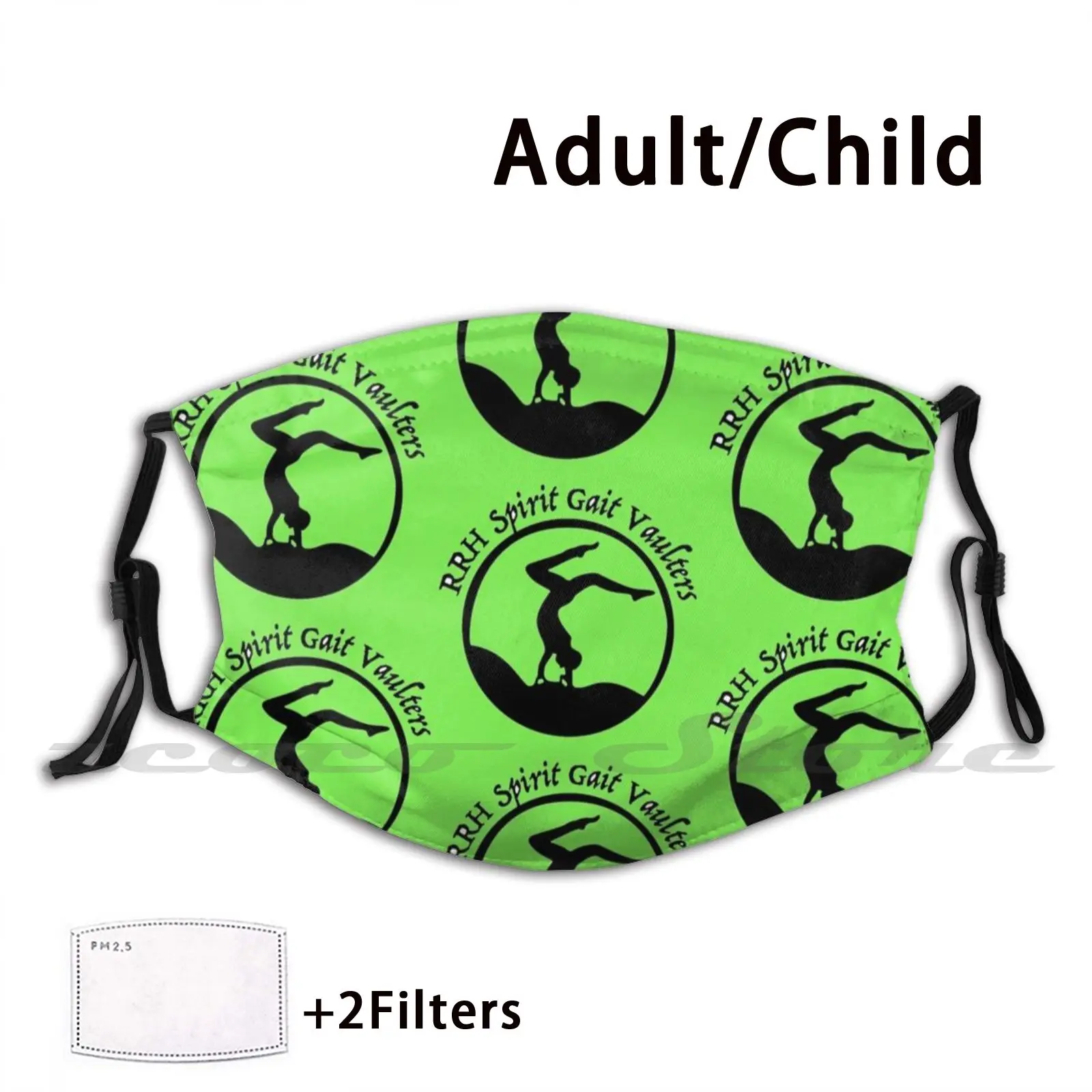 Rrh Spirit Gait Mask Adult Child Washable Pm2.5 Filter Logo Creativity Rrh Ranch Of Rescued Hope Horses Ponies Riders Myra Grapa