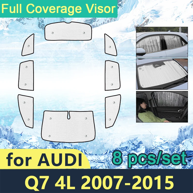 

Full Cover Sunshades For Audi Q7 4L 2007 2008 2009 2010 2011 2012 2013 2014 2015 Car Side Windows Windshields Accessories Visor