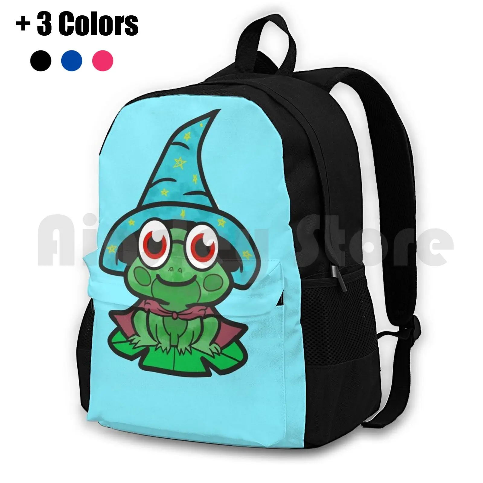 Magic Frog Wizard Outdoor Hiking Backpack Riding Climbing Sports Bag Magic Frog Magician Frog Magic Conjure Frogs Magical Funny