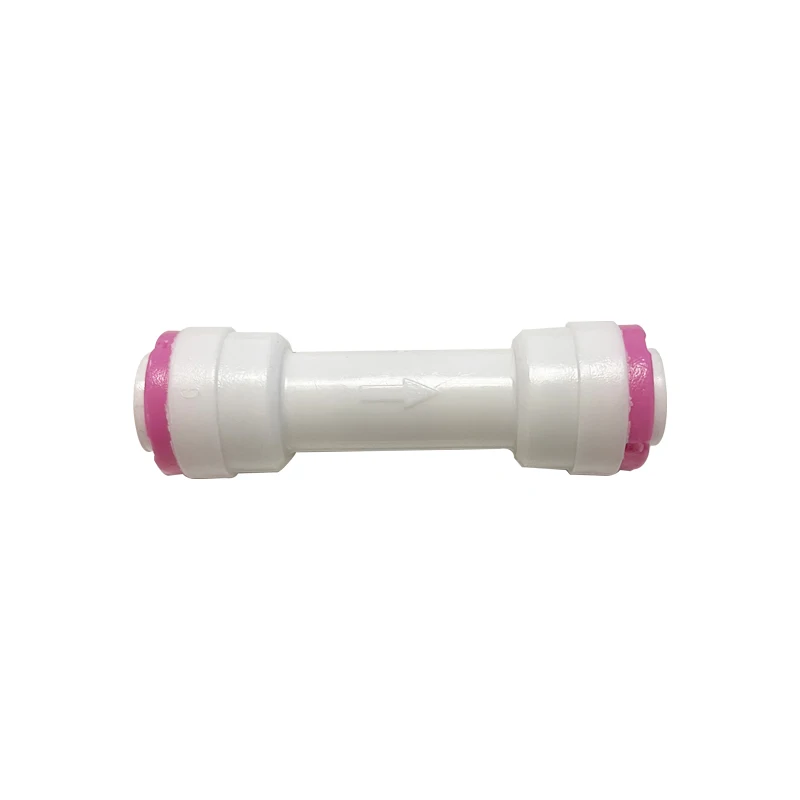 

1/4" RO Water Tube Fitting Check Valve Straight Quick Push Connect Check Valve For Water Reverse Osmosis System Filter Purifier