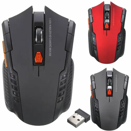 Imagen 2 del producto Mini ratón óptico inalámbrico de 2,4 Ghz para juegos, receptor USB de 2000 DPI para PC y portátil