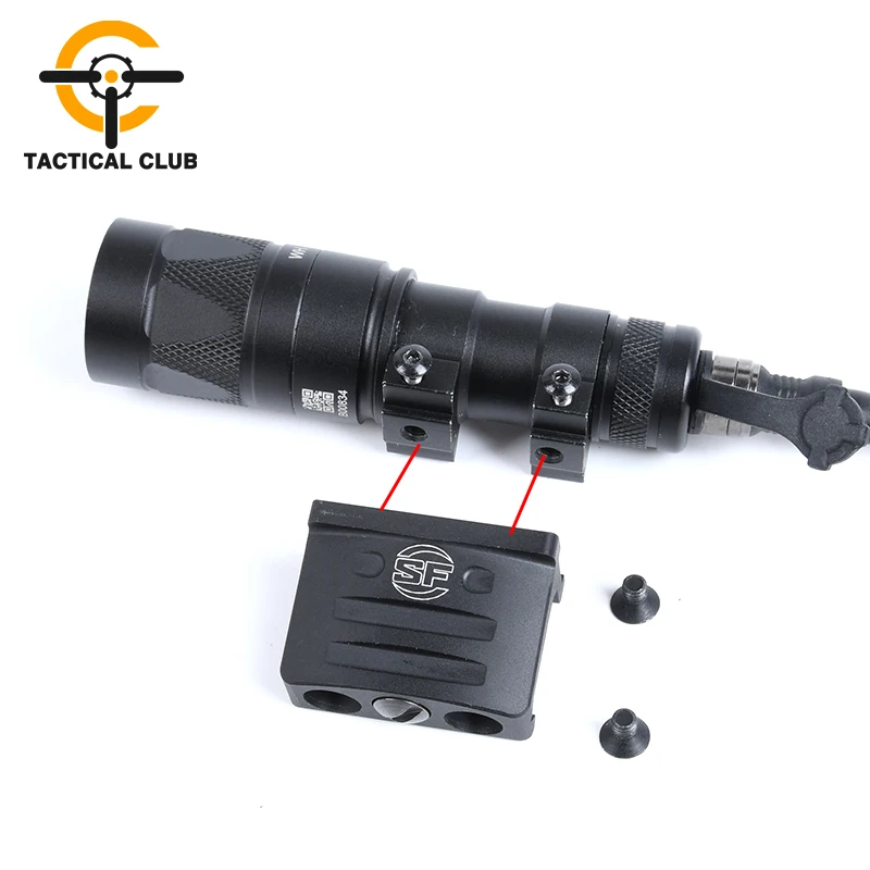 WADSN Tactical Flashlight 45 Degree OffSet Mount 20mm Rail For M300 M600 Scout Lights Base Weapon Gun Light Mounts Accessories