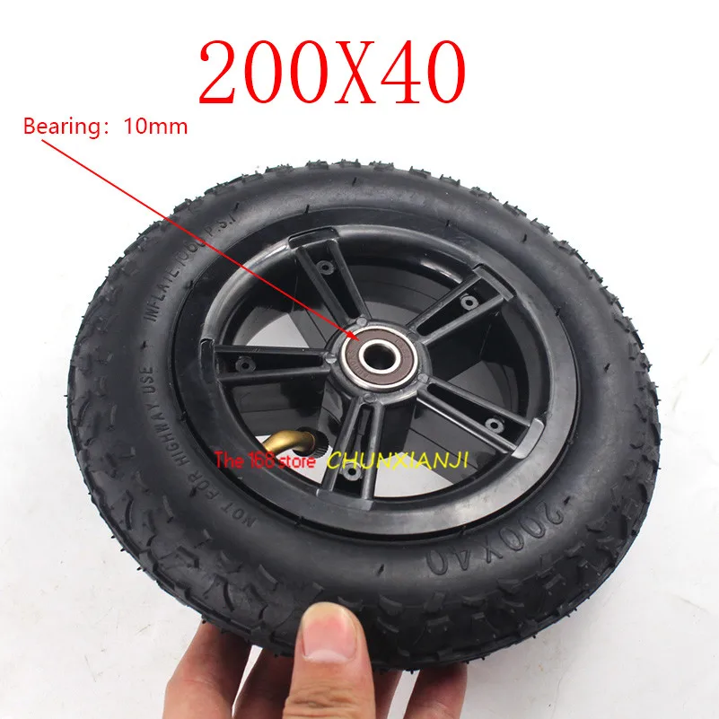 High Performance 200X40 8 Inch Rubber Wheel  Tires Fits Folding Bicycle Electric Scooter Motorcycle Baby\'s Car 200*40 Tyre