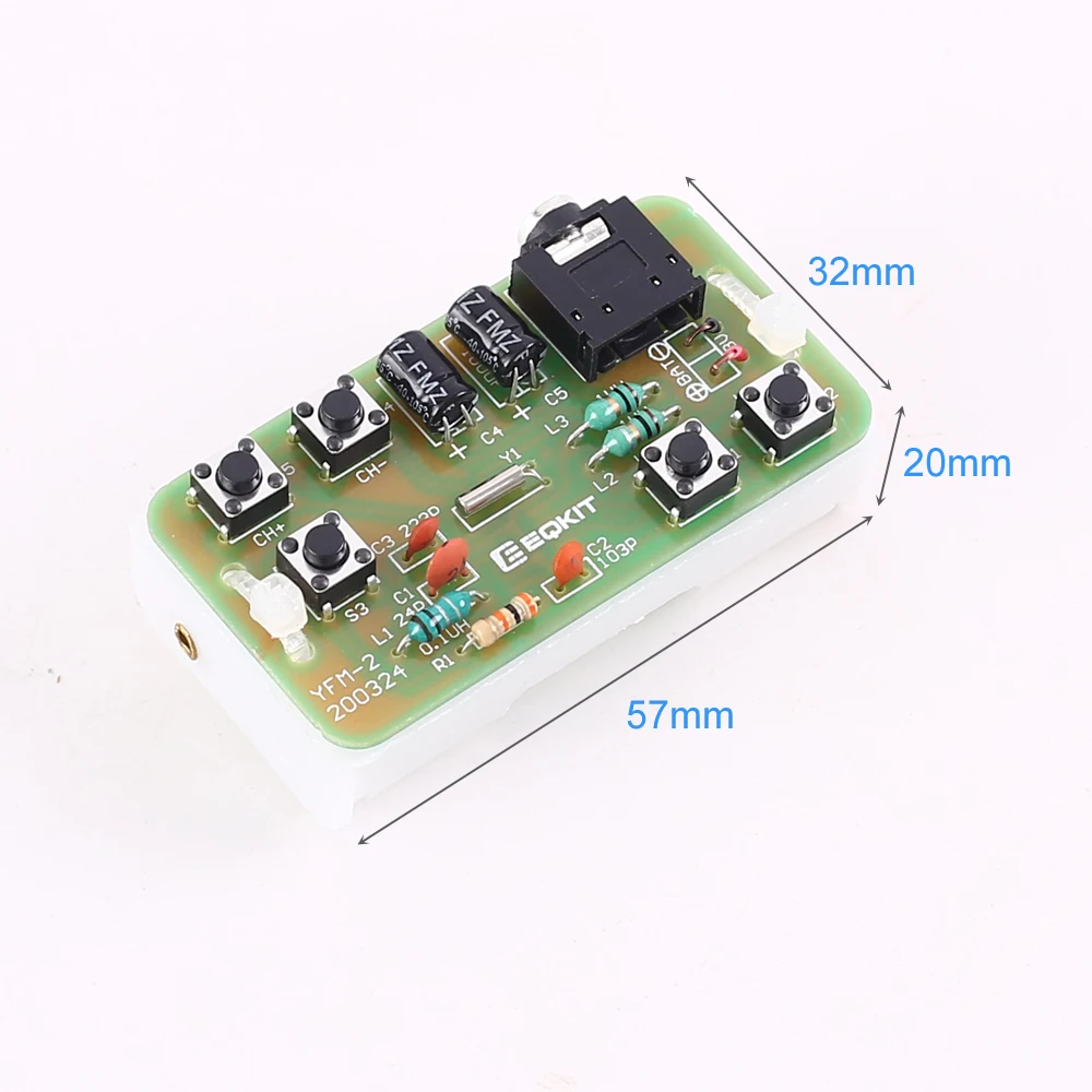 DIY Kit FM Stereo Radio Receiver Module Adjustable 76-108MHz Wireless Receiver DIY Electronic Production Training Welding Skills