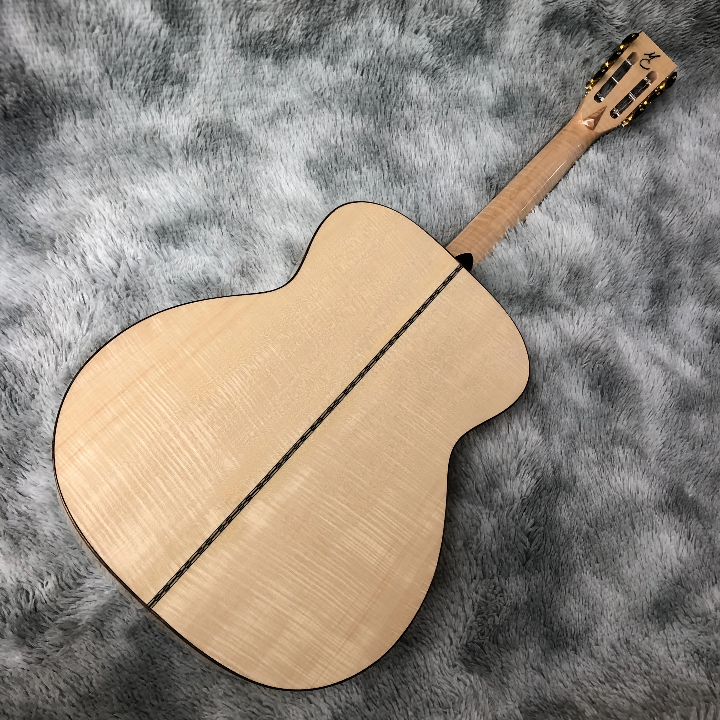 OM mold guitarra acústica eléctrica, instrumento de madera maciza, dedo negro, 40 pulgadas