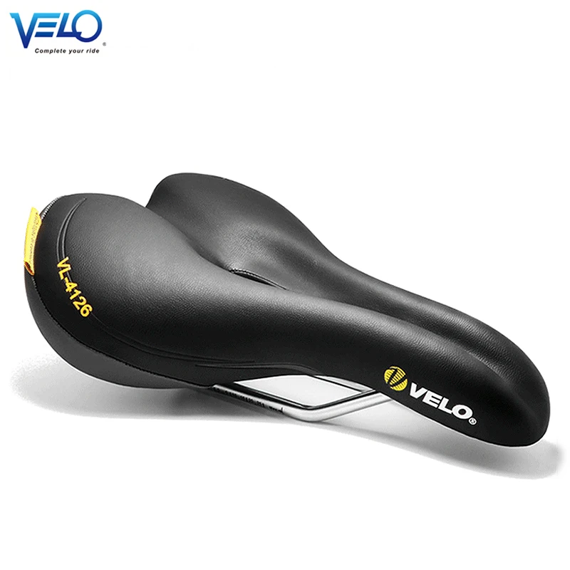 Velo-VL-3147 Mountain Bike Seat, Comfortable, Super-soft, Shock Absorption, PU Leather, Bicycle Saddle Parts, 4126