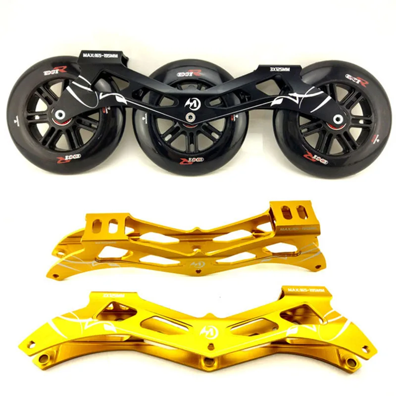 انلاين سرعة الزلاجات الإطار عجلة تحمل مزيج ل 3X125mm قاعدة التزلج 165 إلى 195mm جبل K9 280mm