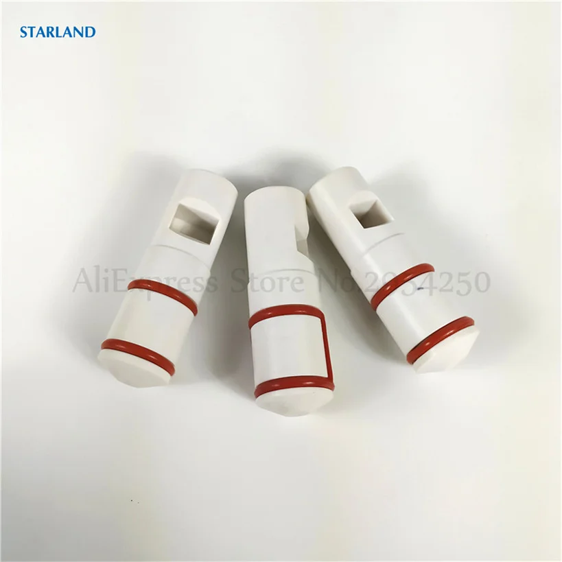 White 3 In 1 Food-Grade BQL Discharge Valve Rods Of Ice Cream Machine Replacement For Soft Serve 2 Side Rods Plus 1 Middle Rod