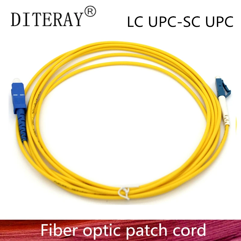 

10PCS/LOT LC/UPC to SC/UPC Fiber Optic Patch Cord Cable LC-SC 3M Jumper Single Mode Simplex 2.0mm 3.0mm Optical Fibra Optica