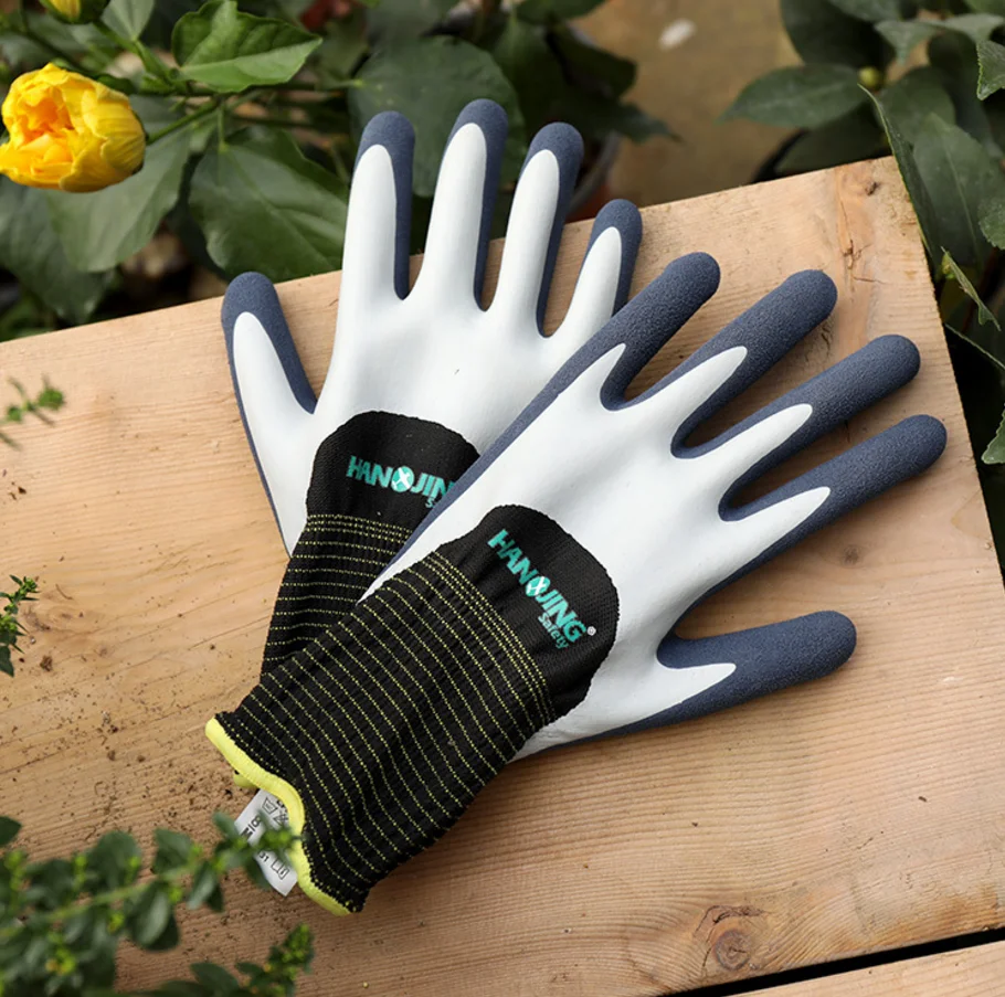 

Gardening working Gloves Therm With Anti-Slip Double Latex Work Gloves For Pu Palm Coating Safety Glove Working Safety Gloves