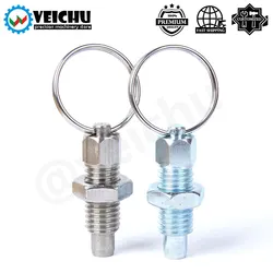 VCN217 Locking Kolben Kurze Pull Ring Hand Versenkbare Frühjahr Kolben Mit Locking Muttern Nicht Lock-Out Typ