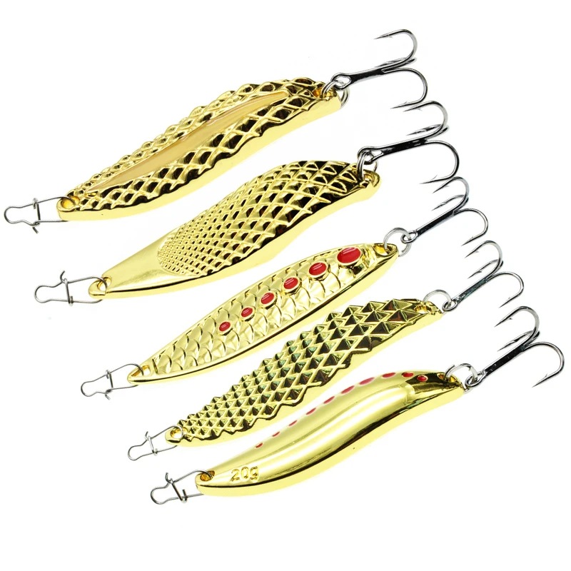 1PCS 10g-20g Metal Spinner Spoon Trout Fishing Lure Hard Bait Sequins Noise Paillette Artificial Bait Small Hard Sequins Spinner