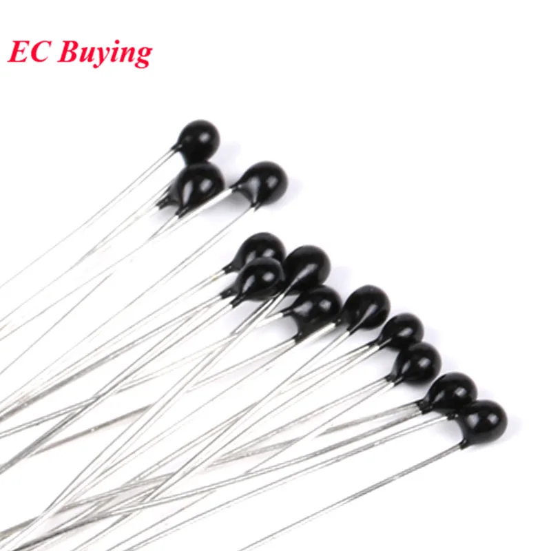 20pcs/lot NTC Thermistor Thermal Resistor MF52 MF52AT NTC-MF52AT 10K ohm R B Value 3950 103 5% Temperature Sensor
