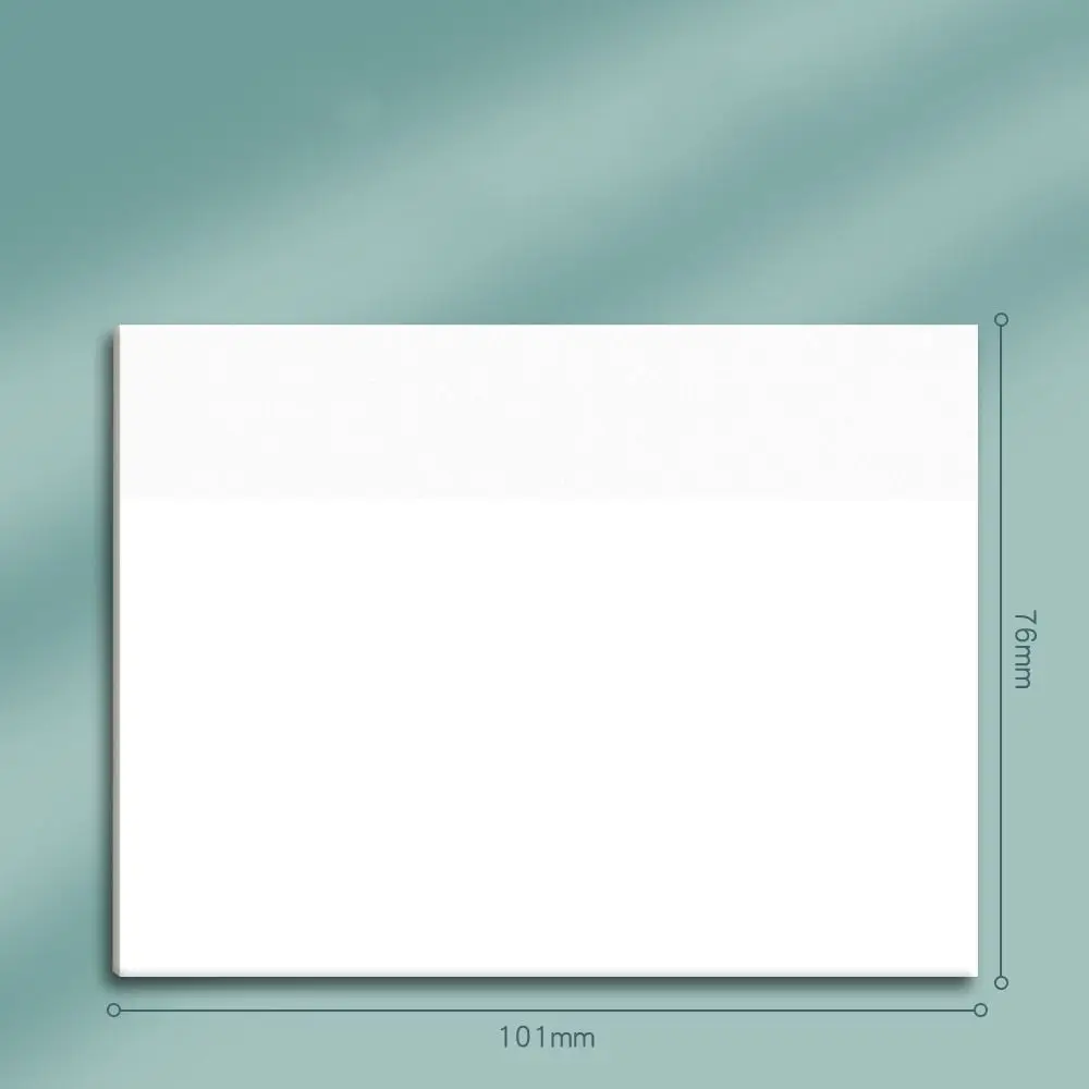 50 sheets per book Memo Pads PET Material Scrapes Stickers Sticky Simple Note Paper Transparent Sticky Notes