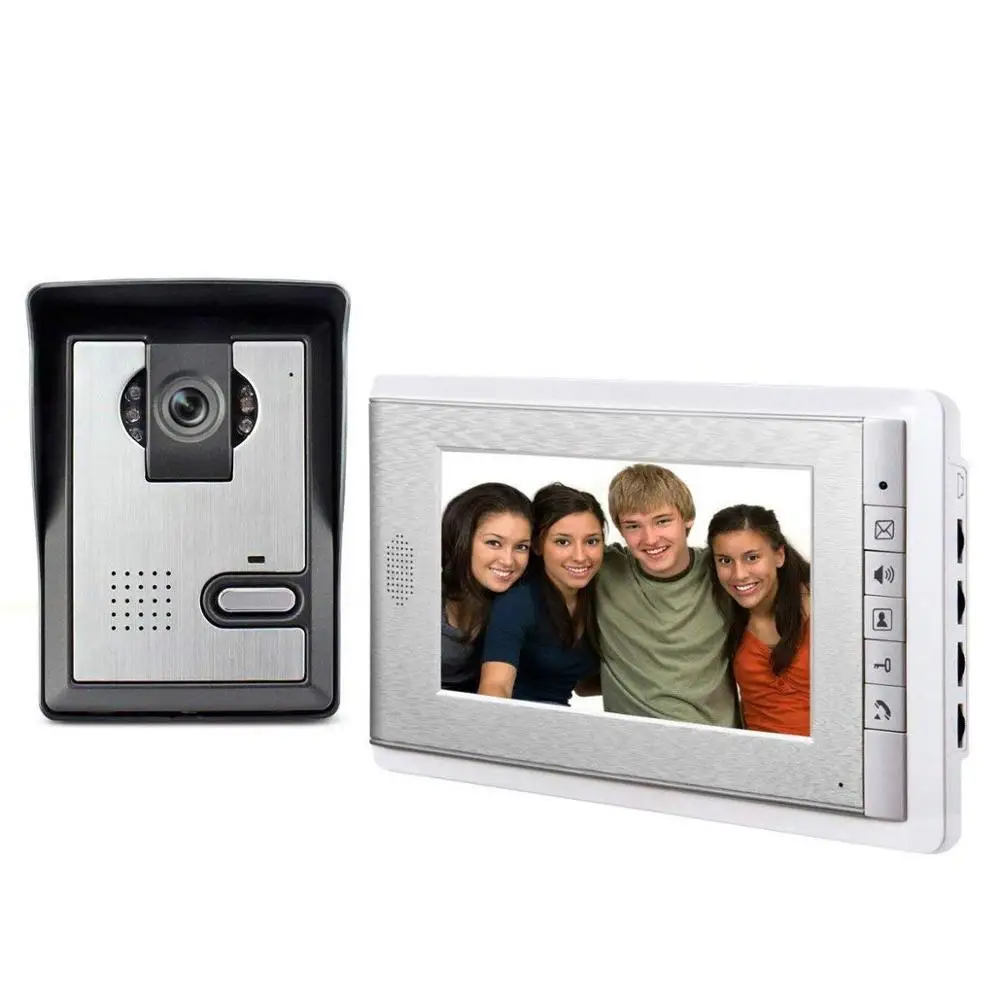 7 Inch Monitor Video Door Phone Intercom System Doorbell Camera visual intercom doorbell Video Intercom doorphone for villa