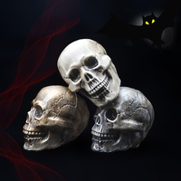 Halloween Artificial Skull Model Pendant High-Quality Plastic Statue Sculpture Horror Props Haunted House Party Home Decoration