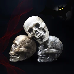 Halloween Artificial Skull Model Pendant High-Quality Plastic Statue Sculpture Horror Props Haunted House Party Home Decoration