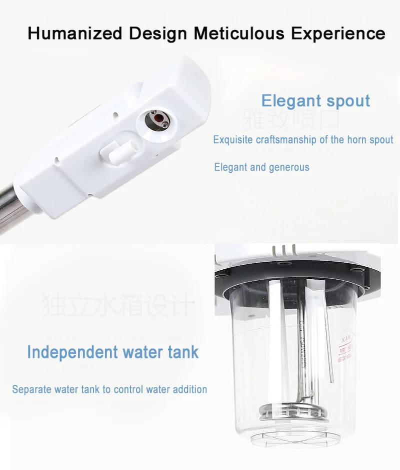 2 In 1 Multifunctional Beauty Sprayer Single Heat Facial Steamer Ozone Nano-Ion Thermal Facial Spray Beauty Salon Cold Light