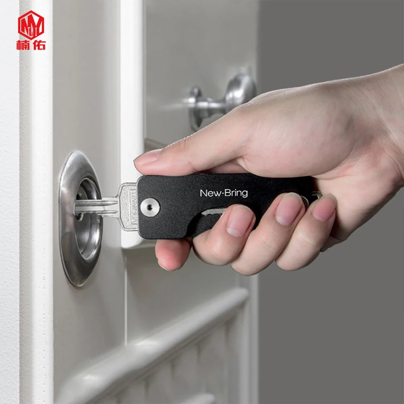 1PC Aluminum Alloy Key Storage Clip EDC Keychain Aluminum Alloy Key Storage Box Key Wallet