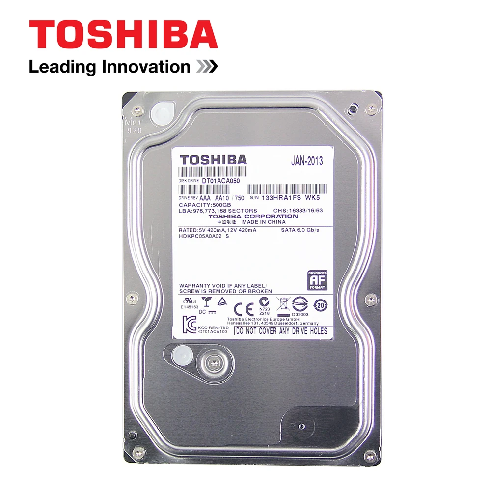 Toshiba 500G Desktop PC 3.5