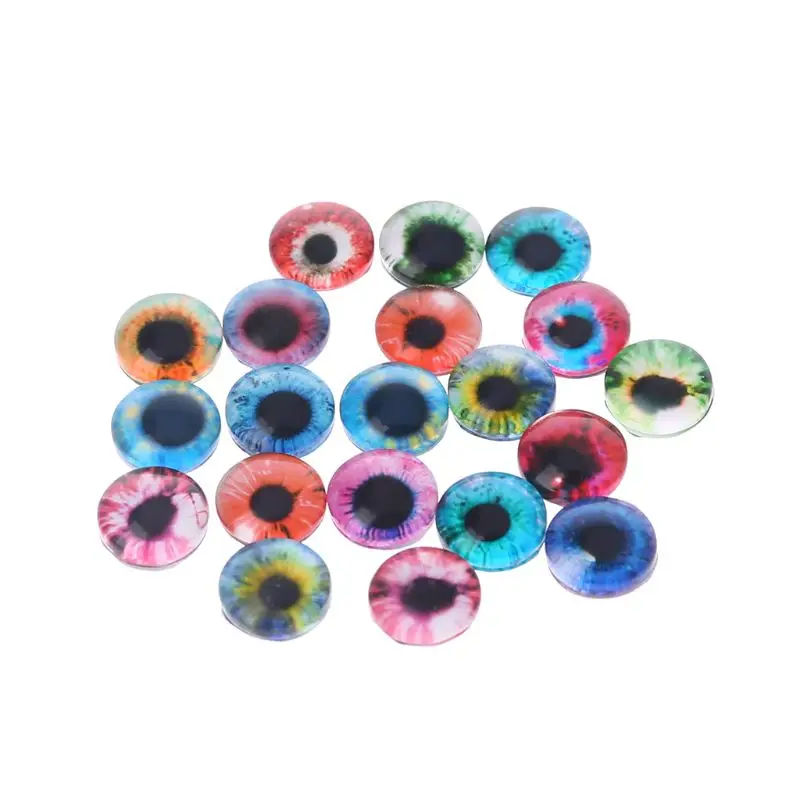 

20Pcs Glass Eyes Animal DIY Crafts Eyeballs For Dinosaur Eye Accessories Jewelry Making Handmade 8/12/18mm C5AF