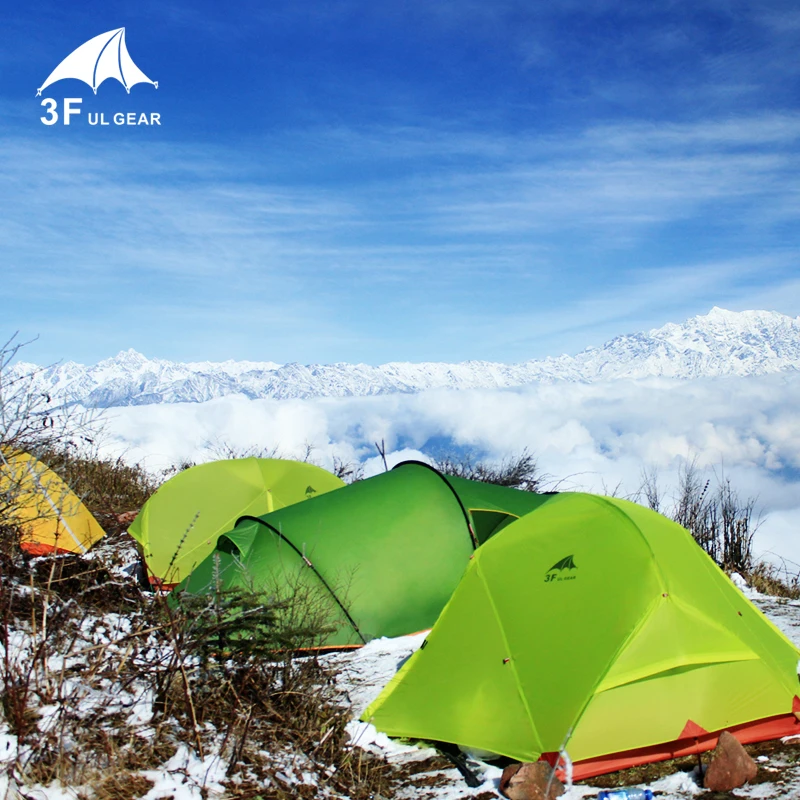 3F UL GEAR Tent 15D Silicone Ultralight Travel Tent Double Layer 6