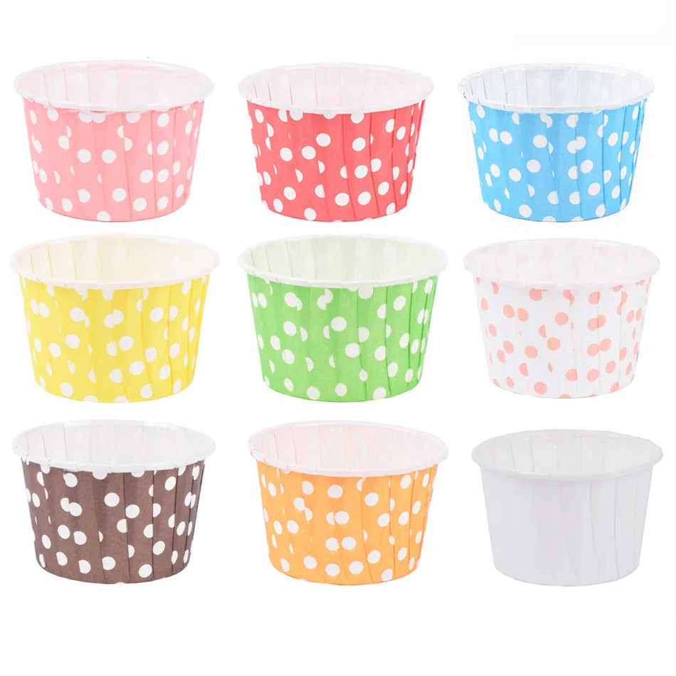 48pcs cupcake liner baking cup cupcake paper muffin cases Cake box Cup egg tarts tray cake mould decorating tools