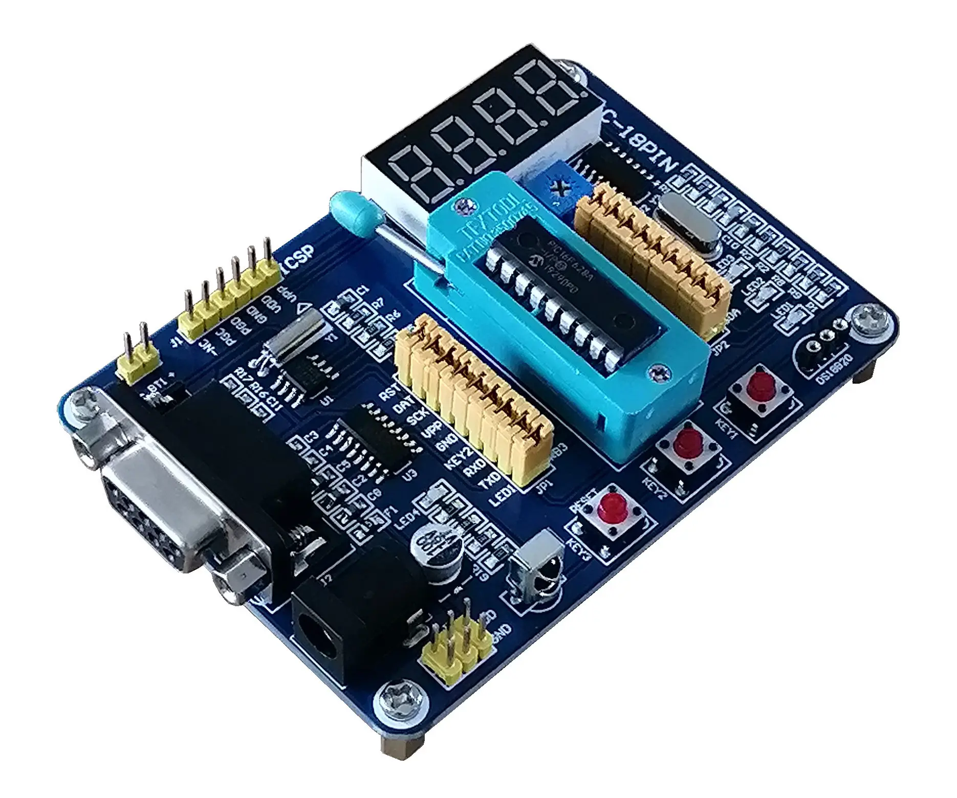 PIC16F628A PIC16F716 MCU Development Board Experiment Board Learning Board PIC16F Development Board