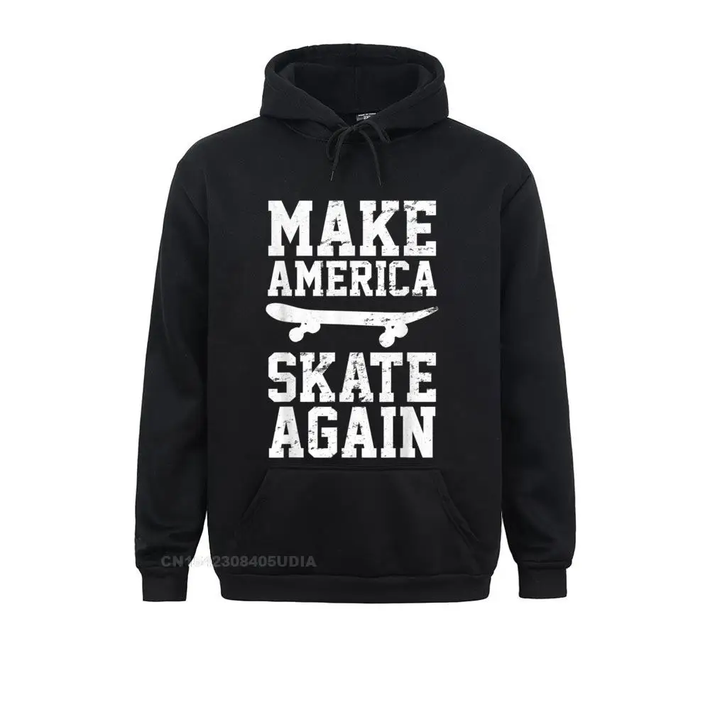 Brand Skateboard Skateboarding Make America Skate Again Hoodie Sweatshirts Men's Hoodies Long Sleeve VALENTINE DAY Sportswears