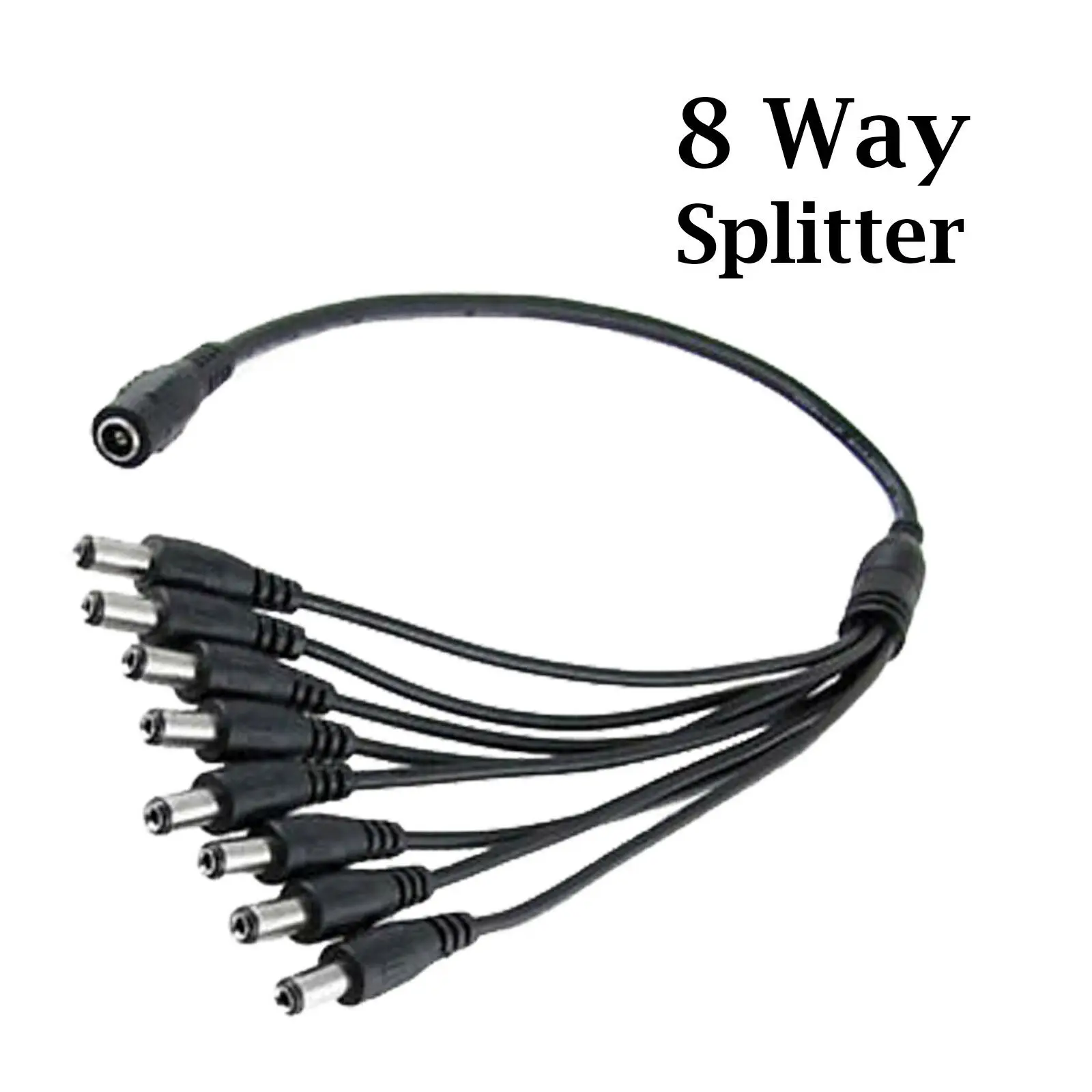 Imagem -04 - Way Cctv dc Power Splitter Cabo Adaptador para 12v 9v Psu Câmera de Segurança 2