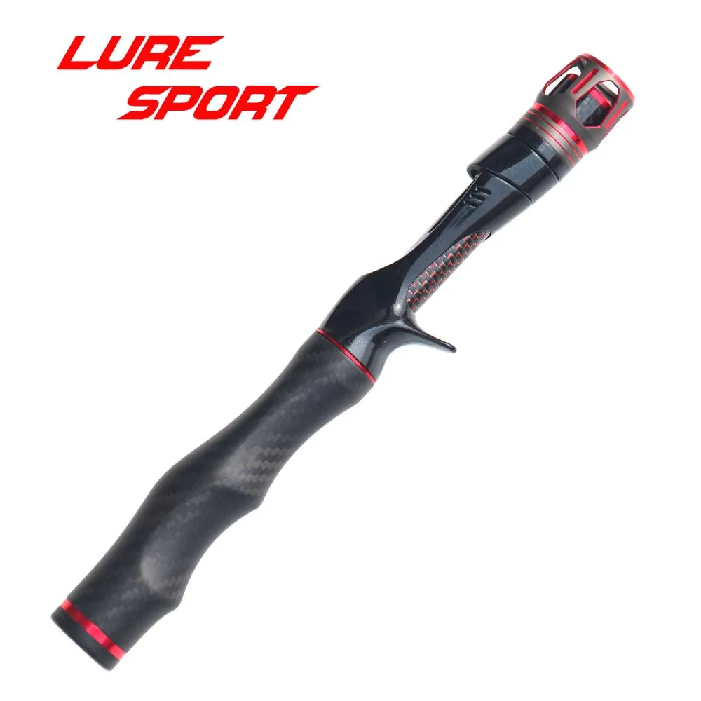 LureSport 12cm HandShape CarbonWoven Grip PCS Reel Seat Rod Building Component Handle Rod Repair DIY