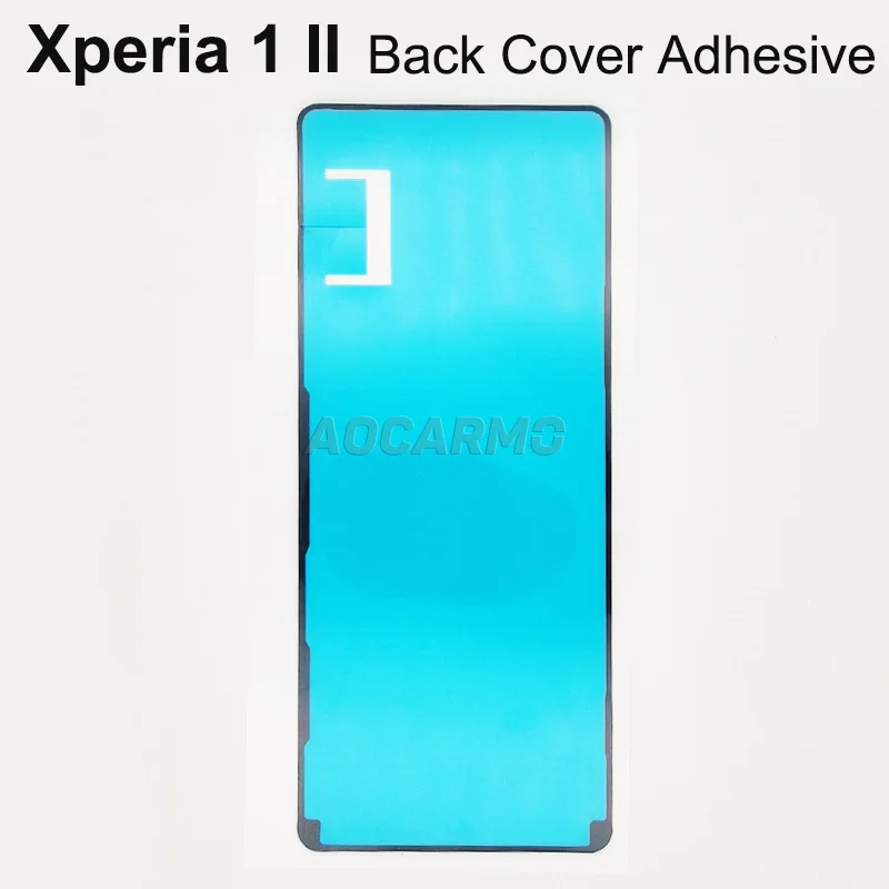 Aocarmo Front LCD Display Screen Adhesive Back Cover Rear Housing Door Sticker Glue Tape For SONY Xperia 1 II X1ii MARK2