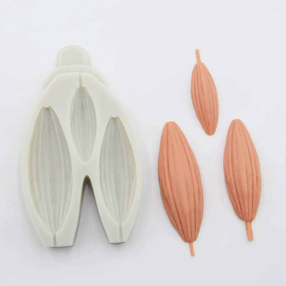 3 Flower lily Silicone Mold kitchen Baking For Cake Lace decoration tool DIY chocolate Fondant Moulds Accessories