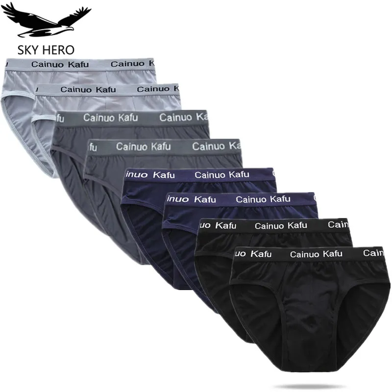 8pcs/Lot Men Underpants Sexy Underwear Man Slip Gay Men\'s Briefs Bamboo for Male Jockstrap Panties Take Off Shorts Wholesale