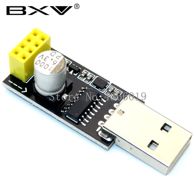 CH340 USB to ESP8266 ESP-01 Wifi Module Adapter Computer Phone Wireless Communication Microcontroller