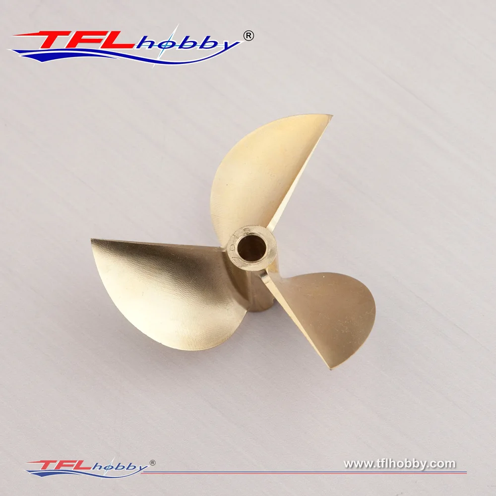 

TFL Hobby CNC Machined 70mm 7016 Brass 3-Blade Propeller Pitch=1.6 Aperture=6.35mm for RC Gas Boat FSR-OX2