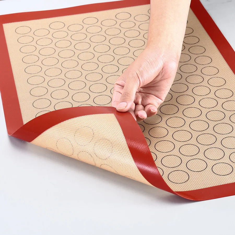 Silicone Macaron Baking Mat - for Bake Pans - Macaroon/Pastry/Cookie Making - Professional Grade Nonstick