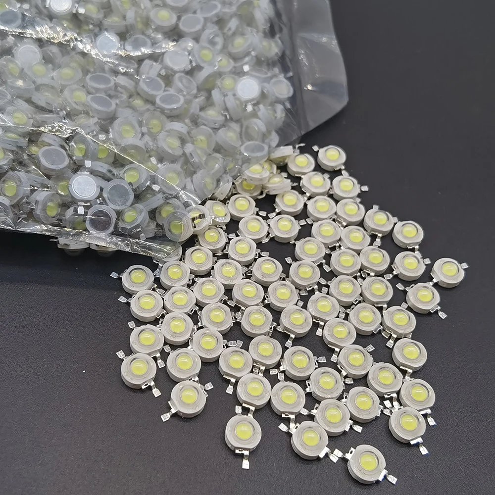 10-100Pcs LED COB Lamp Chip 1W 3W 3.2-3.6V Input 100-220LM Mini LED Bulb Diode SMD For DIY LED Floodlight Spotlight Downlight