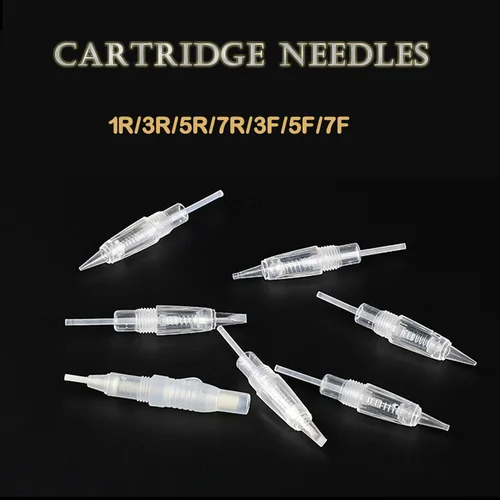 Imagen 2 del producto Cartucho de aguja de tornillo desechable, microagujas de 5 piezas para máquina de tatuaje permanente Premium Charmant 1P 1D 2P 3P 3FP 5P 5FP 7FP 7P